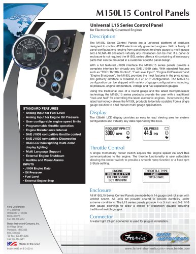 M150L15 Control Panels