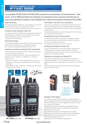 Portatif Hybride PMR/LTE IP730D