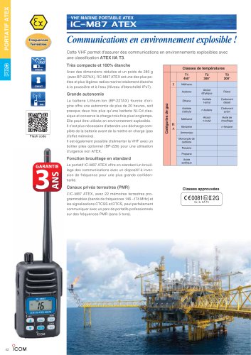 VHF Marine ATEX IC-M87ATEX