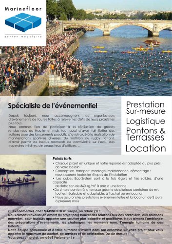 MARINEFLOOR® spécialiste de l'événementiel