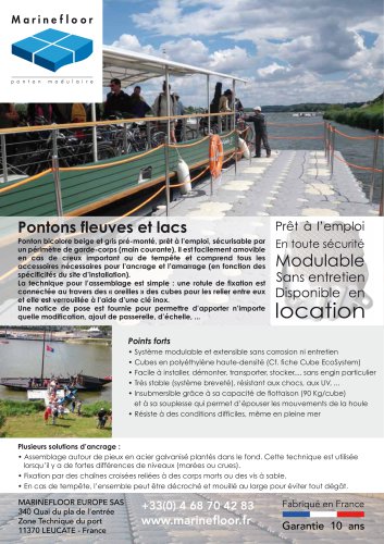 Ponton fleuve et lac MARINEFLOOR®