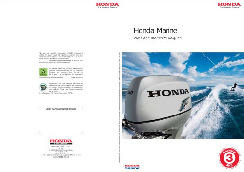 Catalogue Moteurs Honda Marine