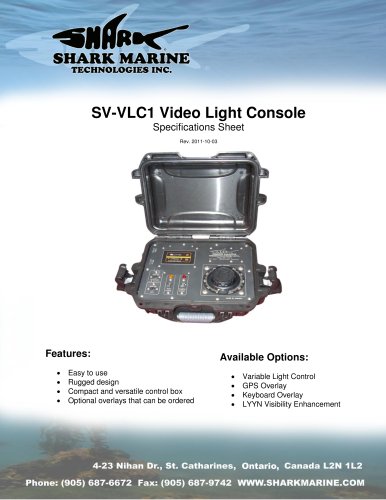 SV-VLC1 Spec Sheet