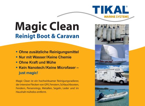 Magic Clean Reinigt Boot & Caravan