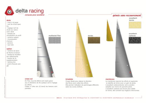 génois sans recouvrement Delta Racing