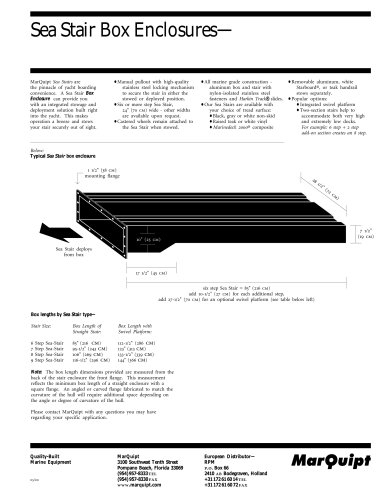 Sea Stair Box Enclosure Option