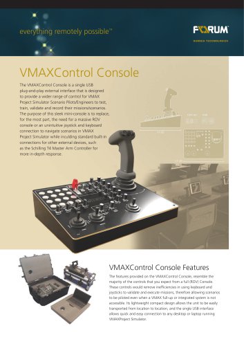 VmaxControl Console Data Sheet