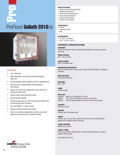 Pauluhn ProFlood Goliath 2010/al Floodlights