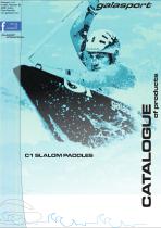 C1 slalom paddles catalogue