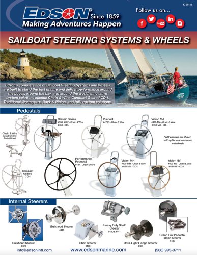 Sailboat Steering Systems & Wheels