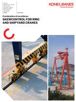 Skew control for RMG Shipyard Cranes