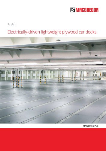 Electrically-driven lightweight plywood car decks