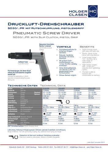 Pneumatic Screw Driver