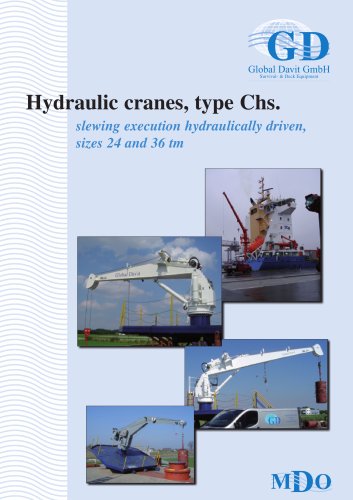 Hydraulic cranes, type Chs. Size 1