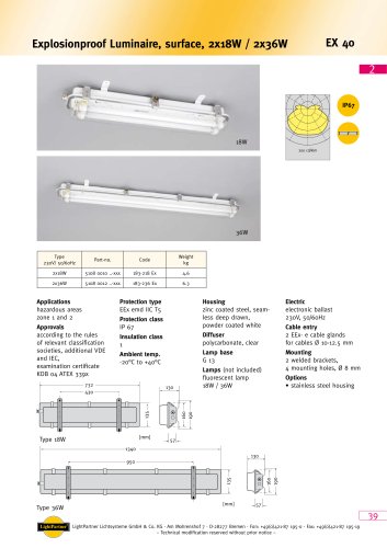 EX 40 Explosionproof Luminaire