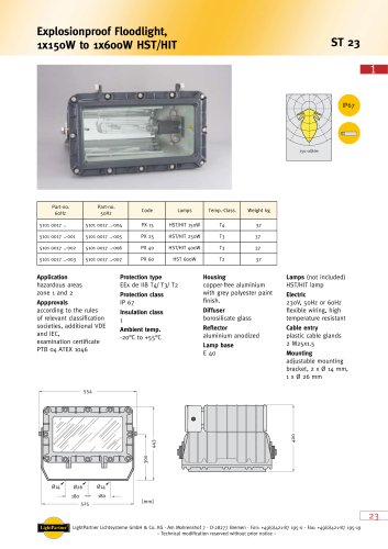 ST 23 Explosionproof Floodlight