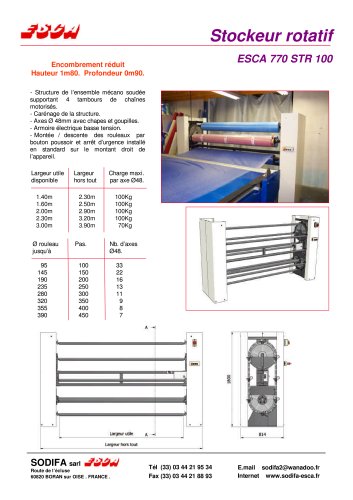 STOCKEUR ROTATIF POUR ROULEAUX