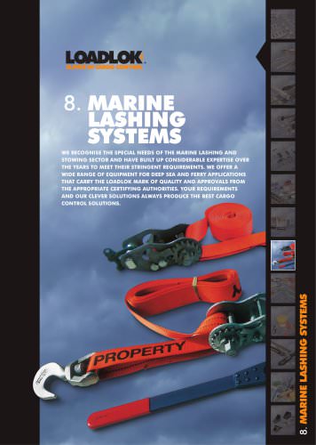 Marine lashing systems