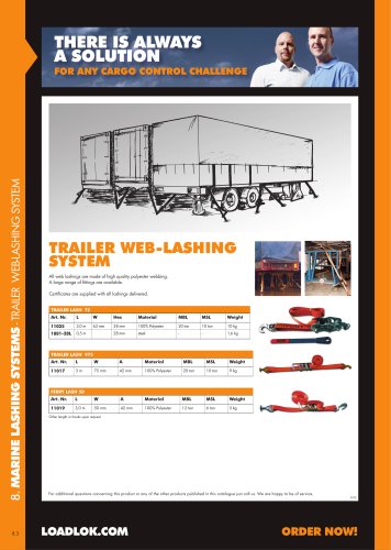 trailer Web-lashinG sYstem