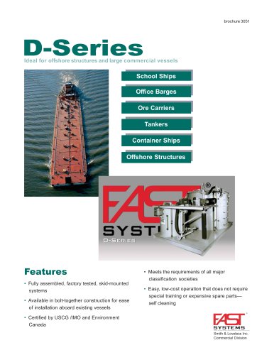 D-Series sewage treatment