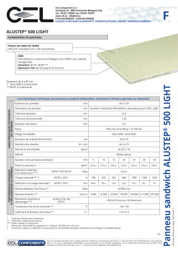 Panneau sandwich ALUSTEP 500 LIGHT