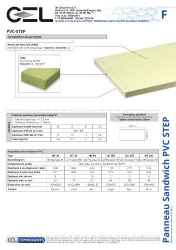 Panneau sandwich PVC-STEP