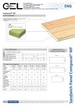 Sandwich panel COMPOCEL WF