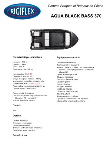 AQUA BLACK BASS 370