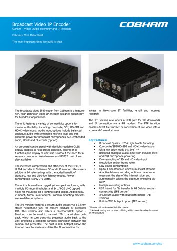 Broadcast IP Encoder