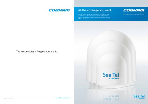 SEA TEL NEXT GENERATION TVRO PRODUCT SHEET