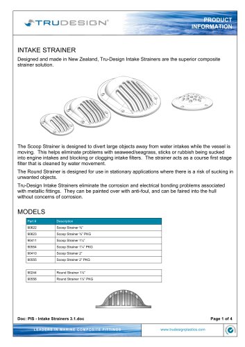 INTAKE STRAINER