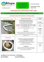 Absorbant écologique pour hydocarbures F.T - 2