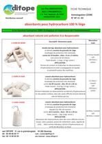 Absorbant écologique pour hydocarbures F.T - 3