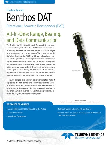 Directional Acoustic Transponder