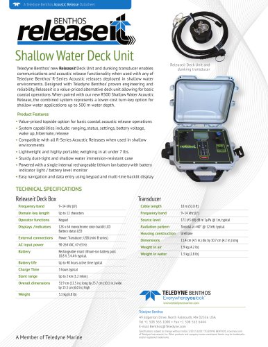 Shallow Water Deck Unit