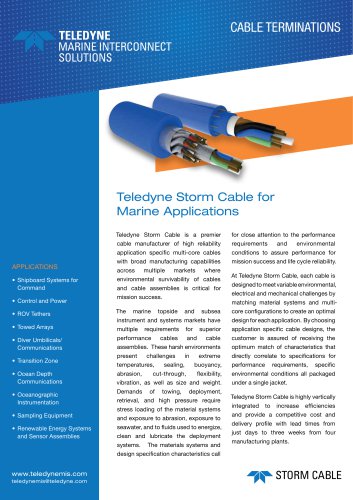 Storm Cable Capabilities