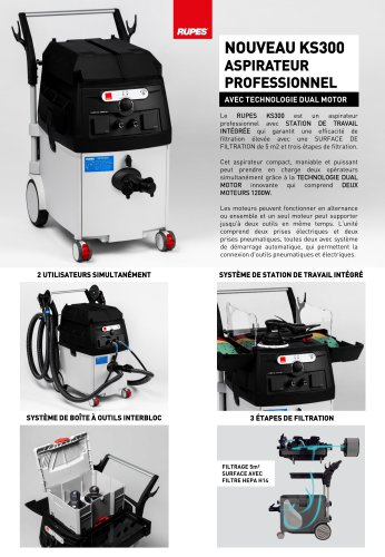 KS300  ASPIRATEUR  PROFESSIONNEL