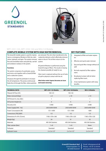 WP1-CH1-125 Mobile; WP1-CH2-100 Mobile; WS-C-H Mobile