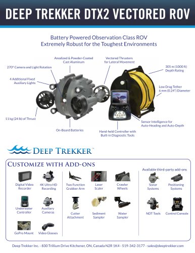 DEEP TREKKER DTX2 VECTORED ROV