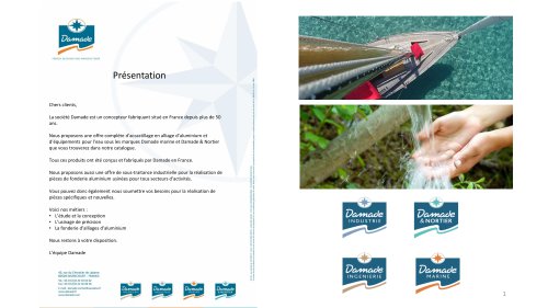 Fiches DAMADE pour Nautique Expo