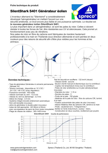 Générateur éolien SilentShark S401