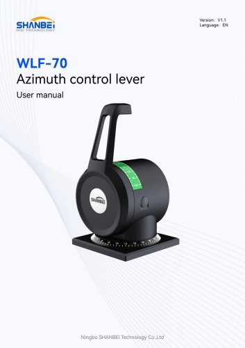 WLF-70_Azimuth control lever_User manual_EN_V1.1