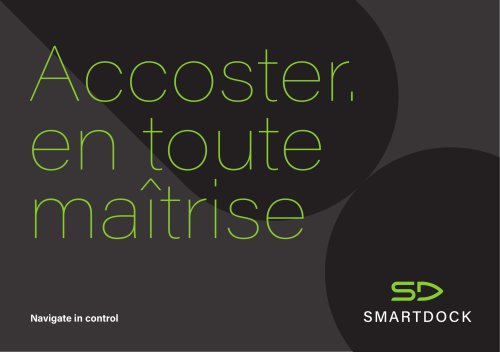 SMARTDOCK by Thitronik &ndash; Syst&egrave;me intelligent de man&oelig;uvre et d&rsquo;accostage pilot&eacute; par smartphone | Catalogue produit