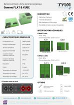 Brochure gamme FLAT et KUBE-1