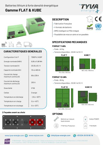 Brochure gamme FLAT et KUBE