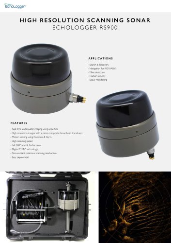 High Resolution Scanning Sonar / ECHOLOGGER RS900