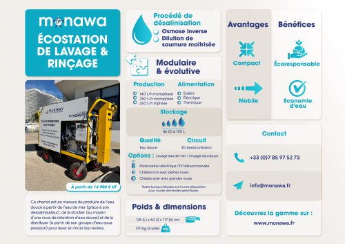 Ecostation de lavage & rinçage