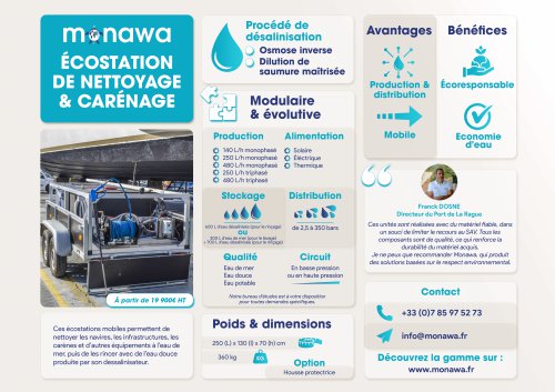 Ecostation de nettoyage & carénage