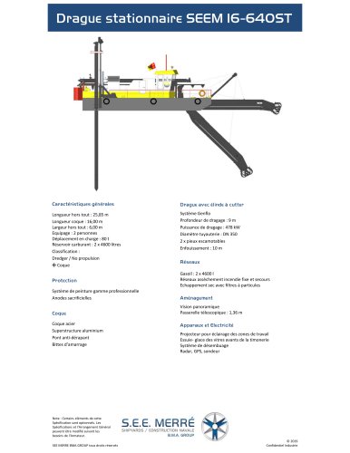 Drague stationnaire SEEM 16-640ST