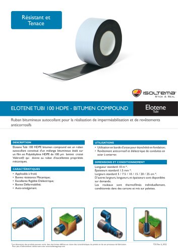 ELOTENE TUBI 100 HDPE - BITUMEN COMPOUND